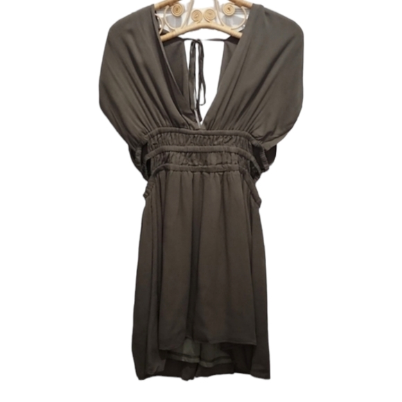 Fashion Nova Dresses & Skirts - FashionNova Marilyn mini dress olive green side cutouts size XL